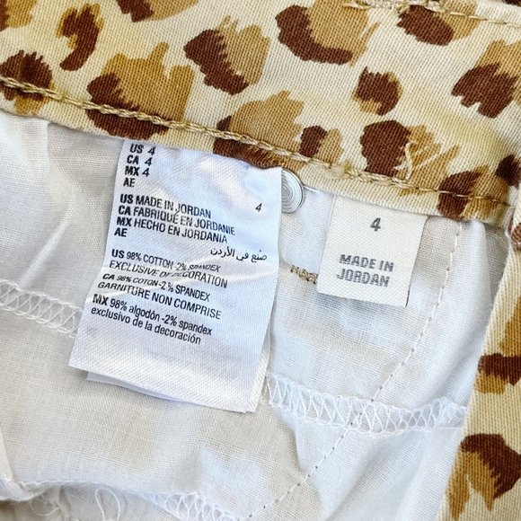 NWT Style & Co Skinny Curvy Fit Mid Rise Tummy Control Animal Print Jeans Size 4 - Picture 11 of 11